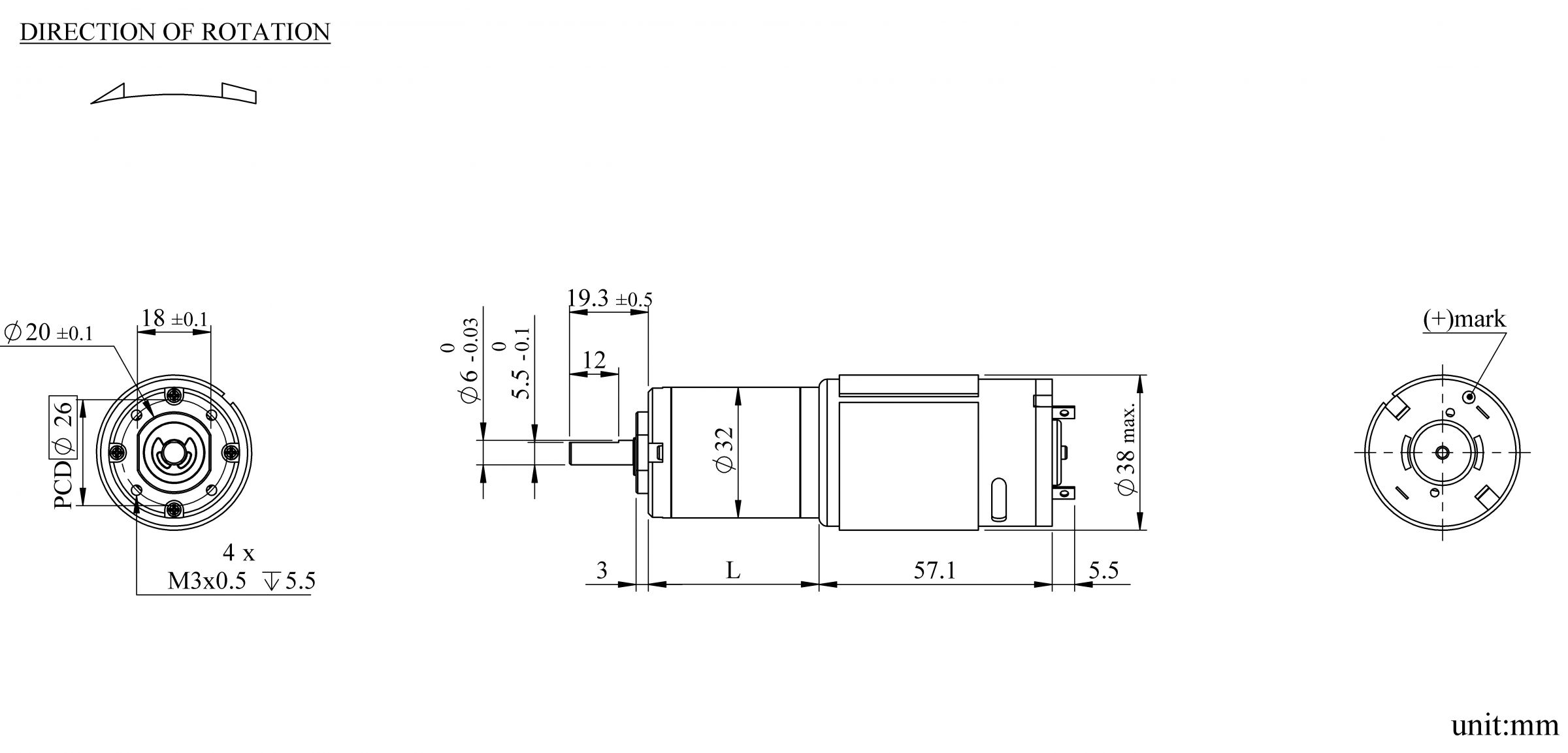 PK32K Appearance Dimensions