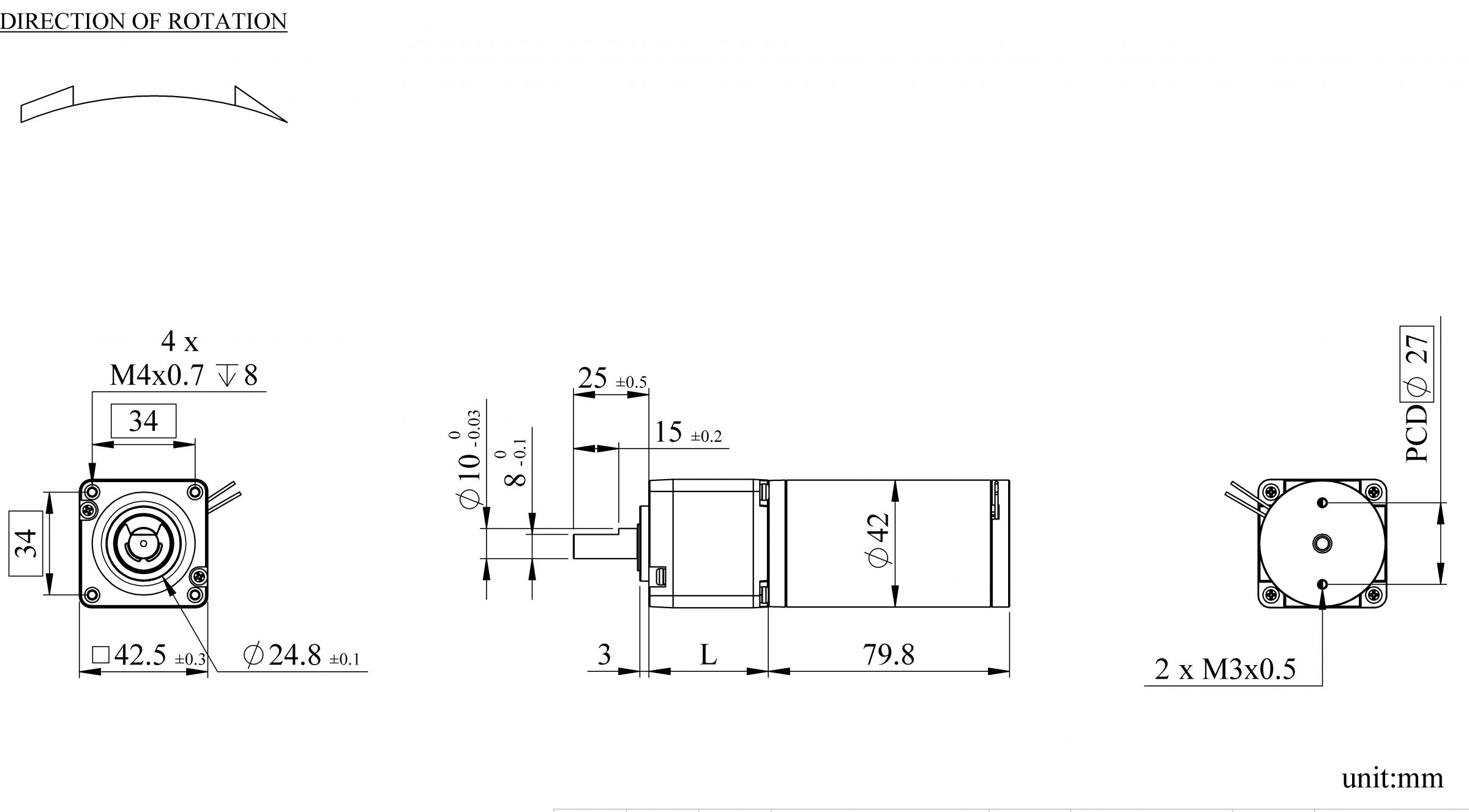 PK43M Appearance Dimensions