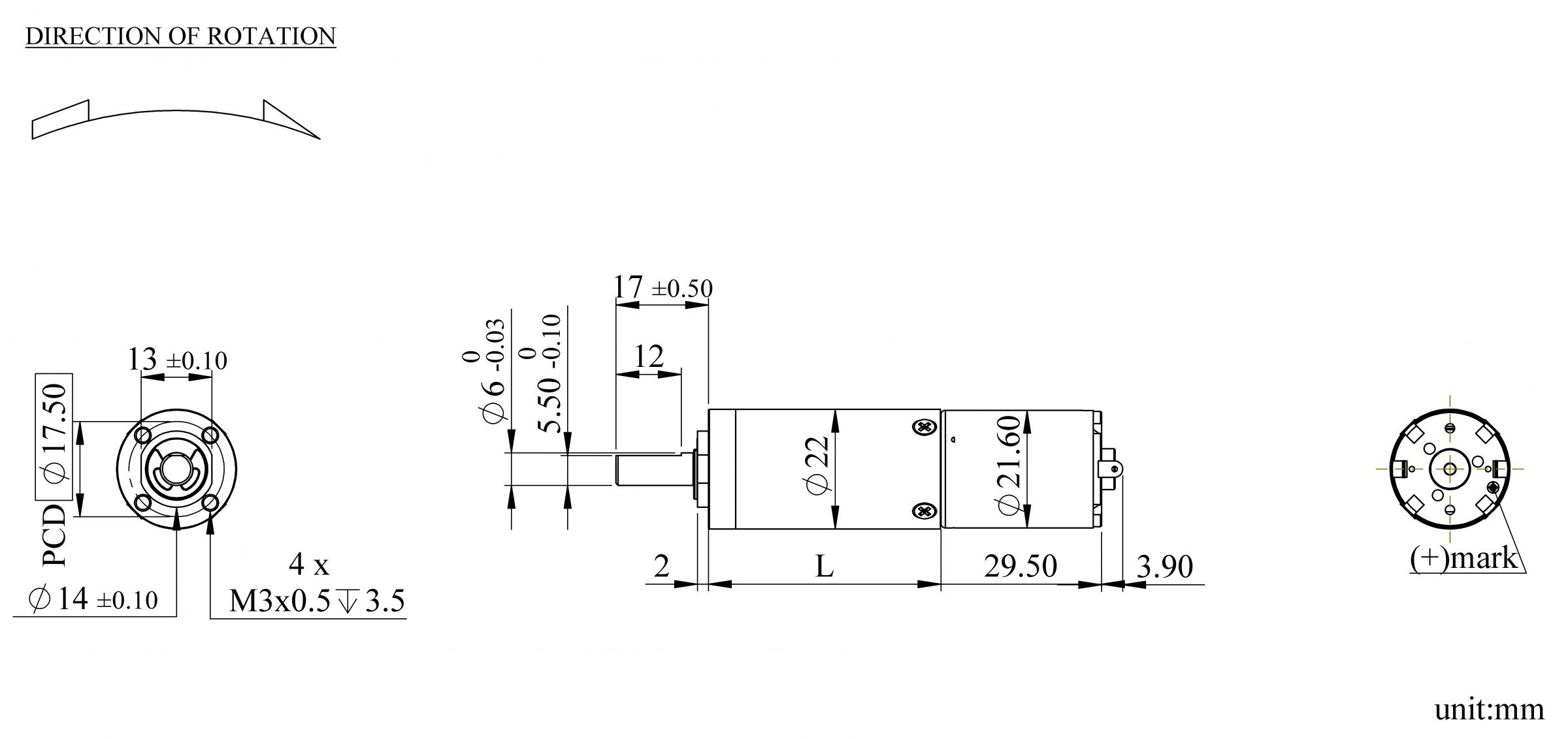 PKB22G Appearance Dimensions