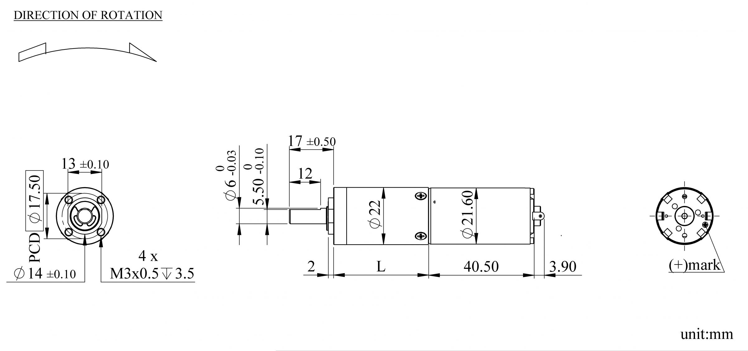 PKB22H Appearance Dimensions