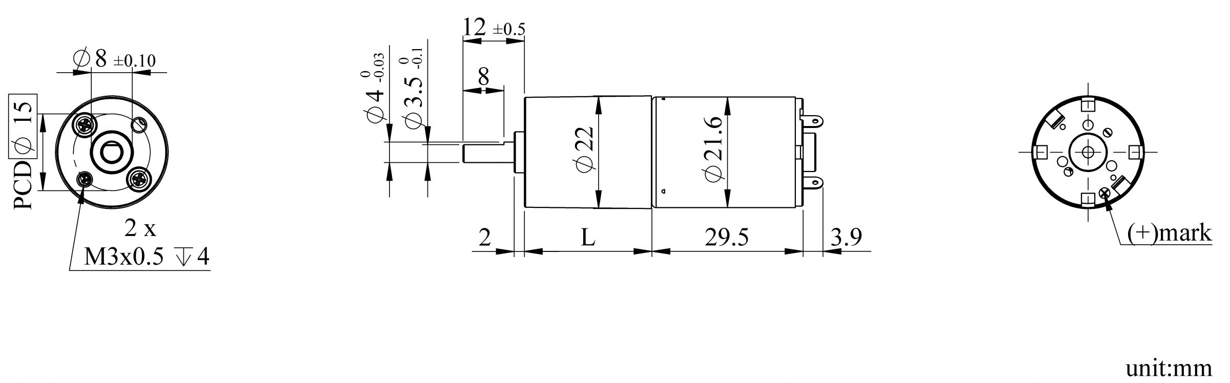 SG22GR Appearance Dimensions